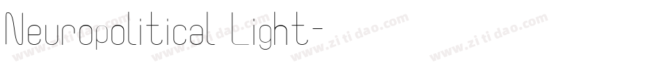 Neuropolitical Light字体转换